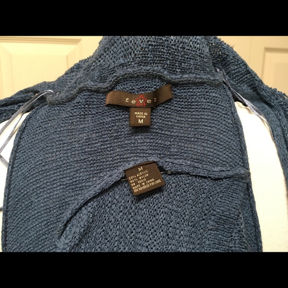 Light indigo, long vest. - Picture 3 of 5